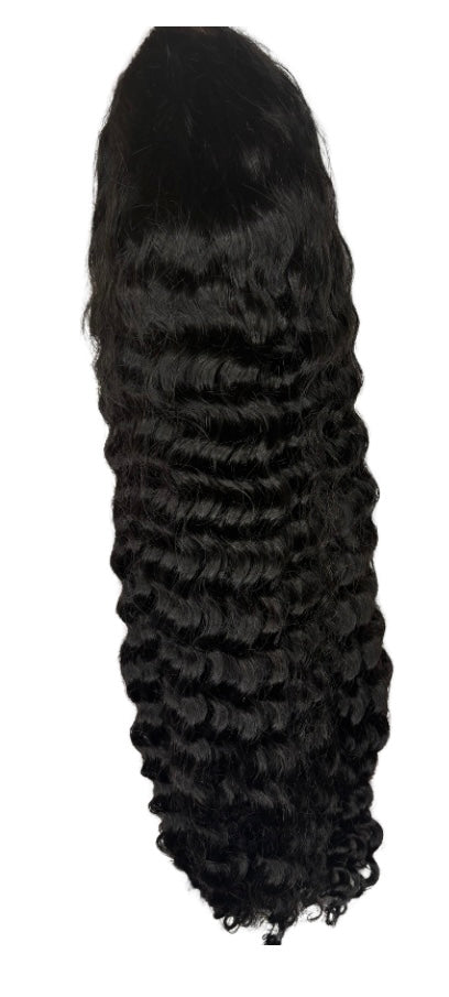 13 x 4 deep wave transparent frontal wig
